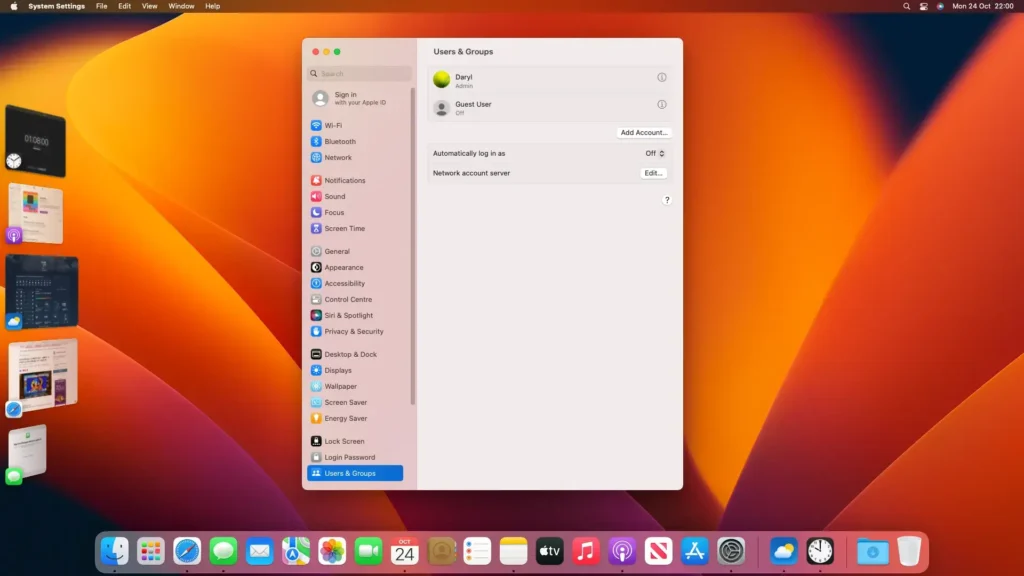 MacOS Ventura